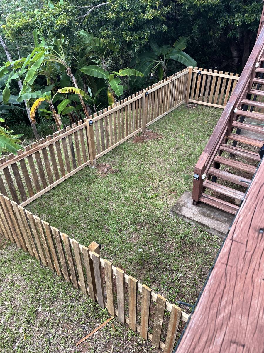 Completed perimeter fence